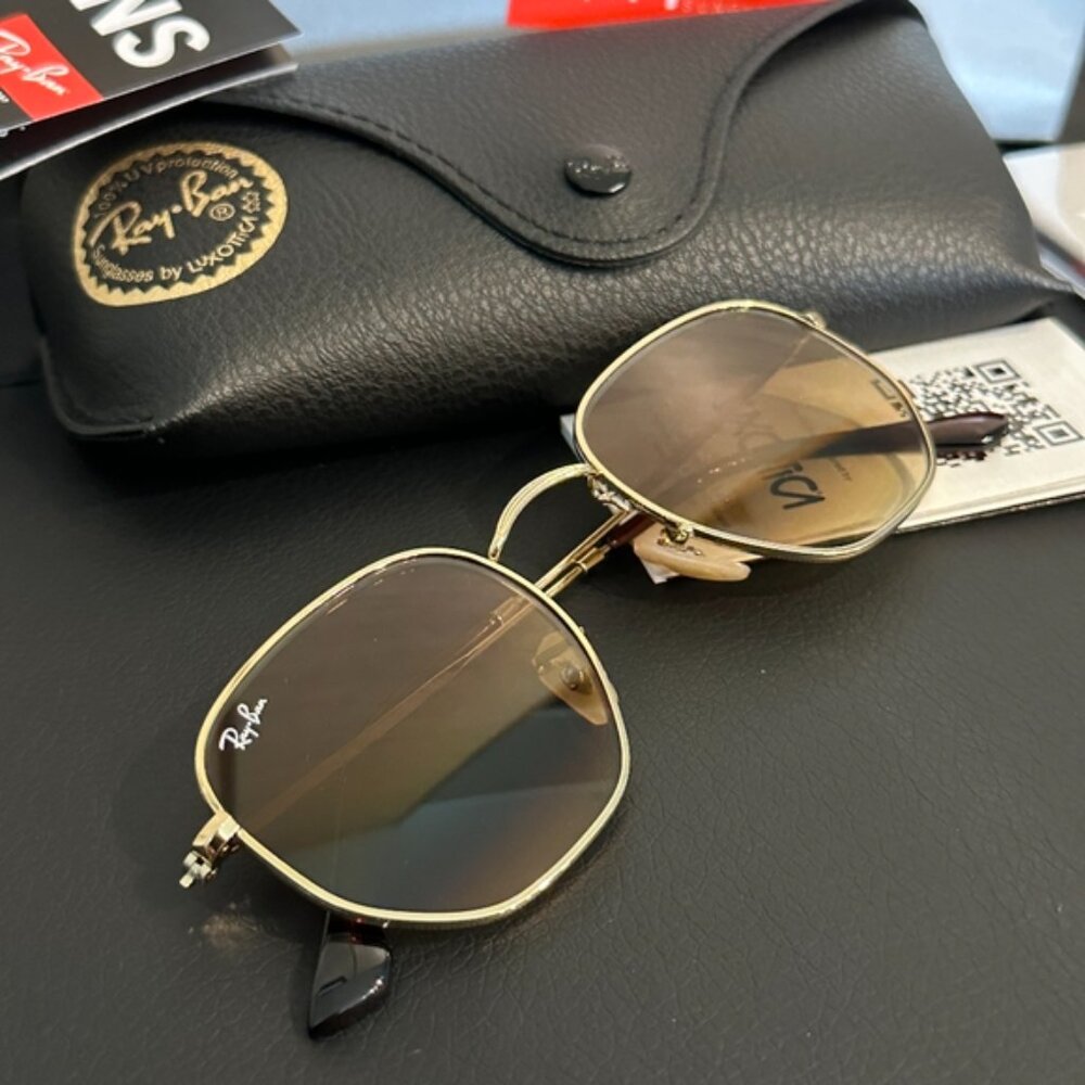 Ray-Ban Hexagonal RB3548 Gradient Brown Lens Ray … - image 13